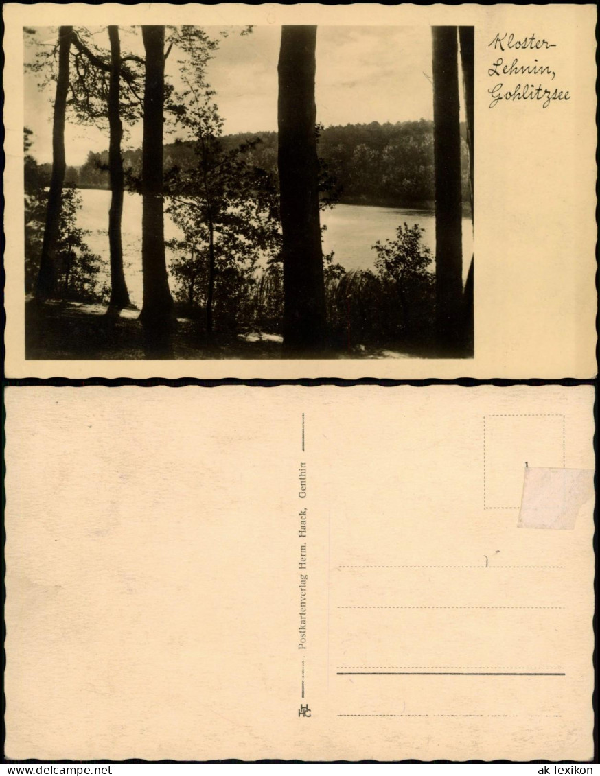Ansichtskarte Lehnin-Kloster Lehnin Partie am Gohlitzsee 1930