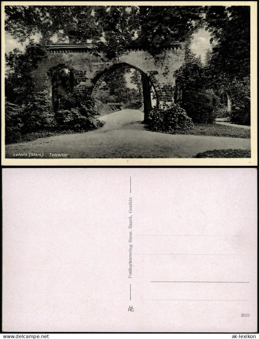 Ansichtskarte Lehnin-Kloster Lehnin Partie am Tetzeltor 1935
