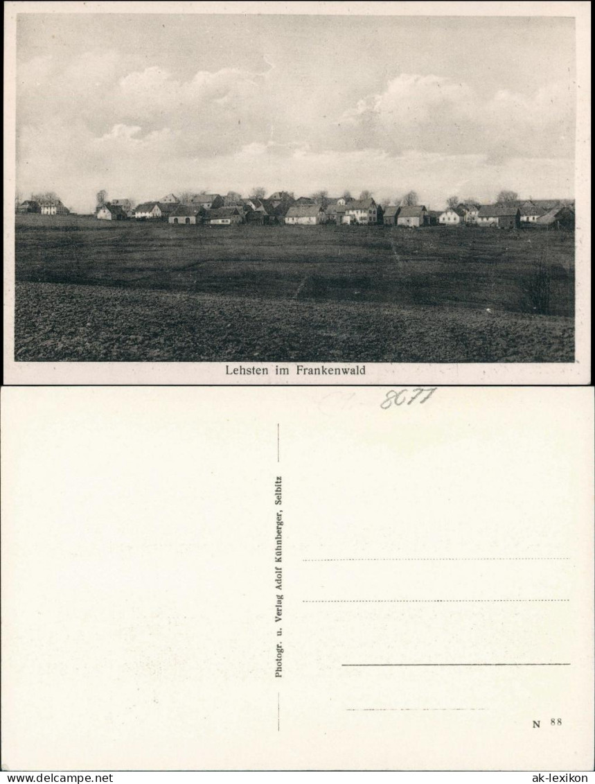 Ansichtskarte Lehsten-Helmbrechts Stadtpartie b Selbitz 1926
