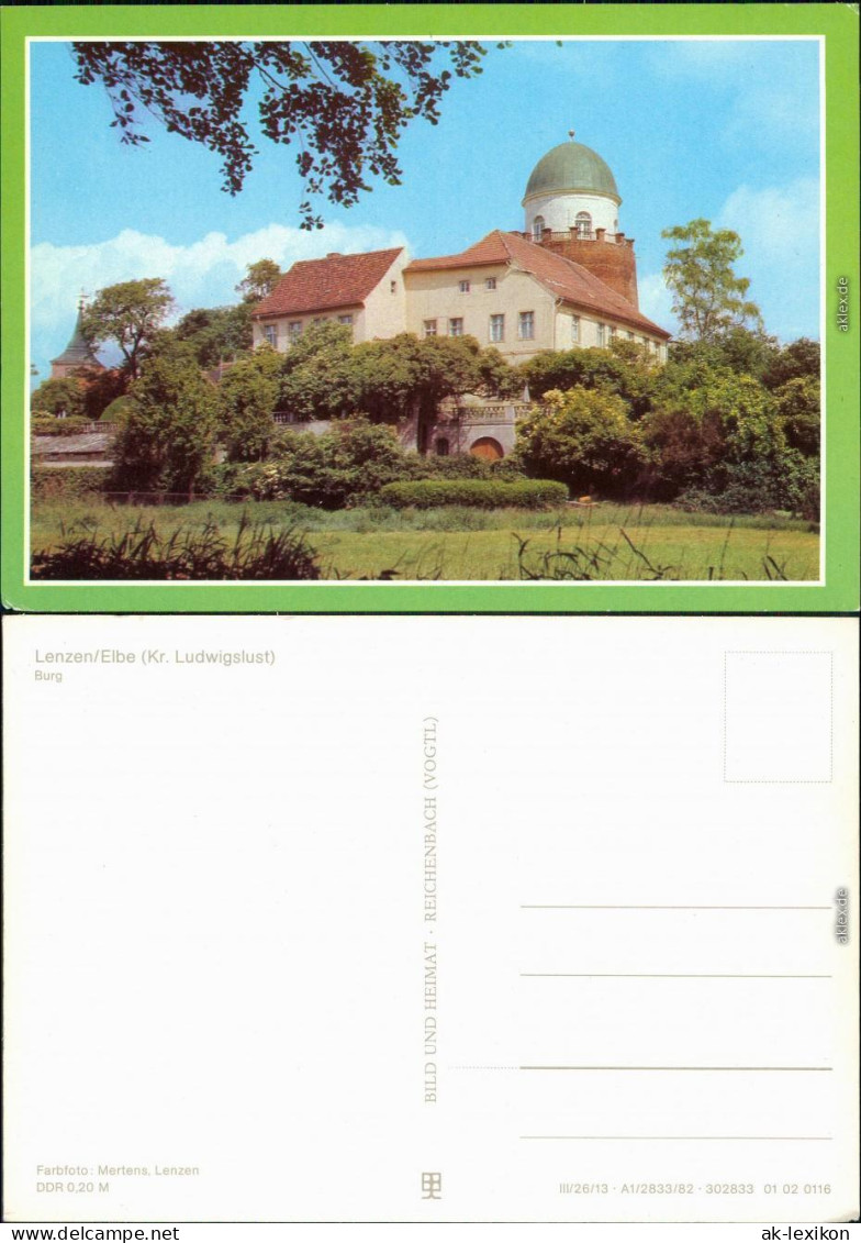 Ansichtskarte Lenzen (Elbe) Burg 1982