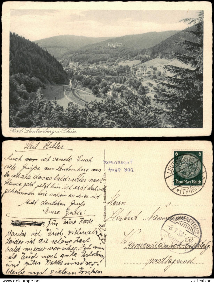 Ansichtskarte Leutenberg Panorama-Ansicht Bad Leutenberg 1933