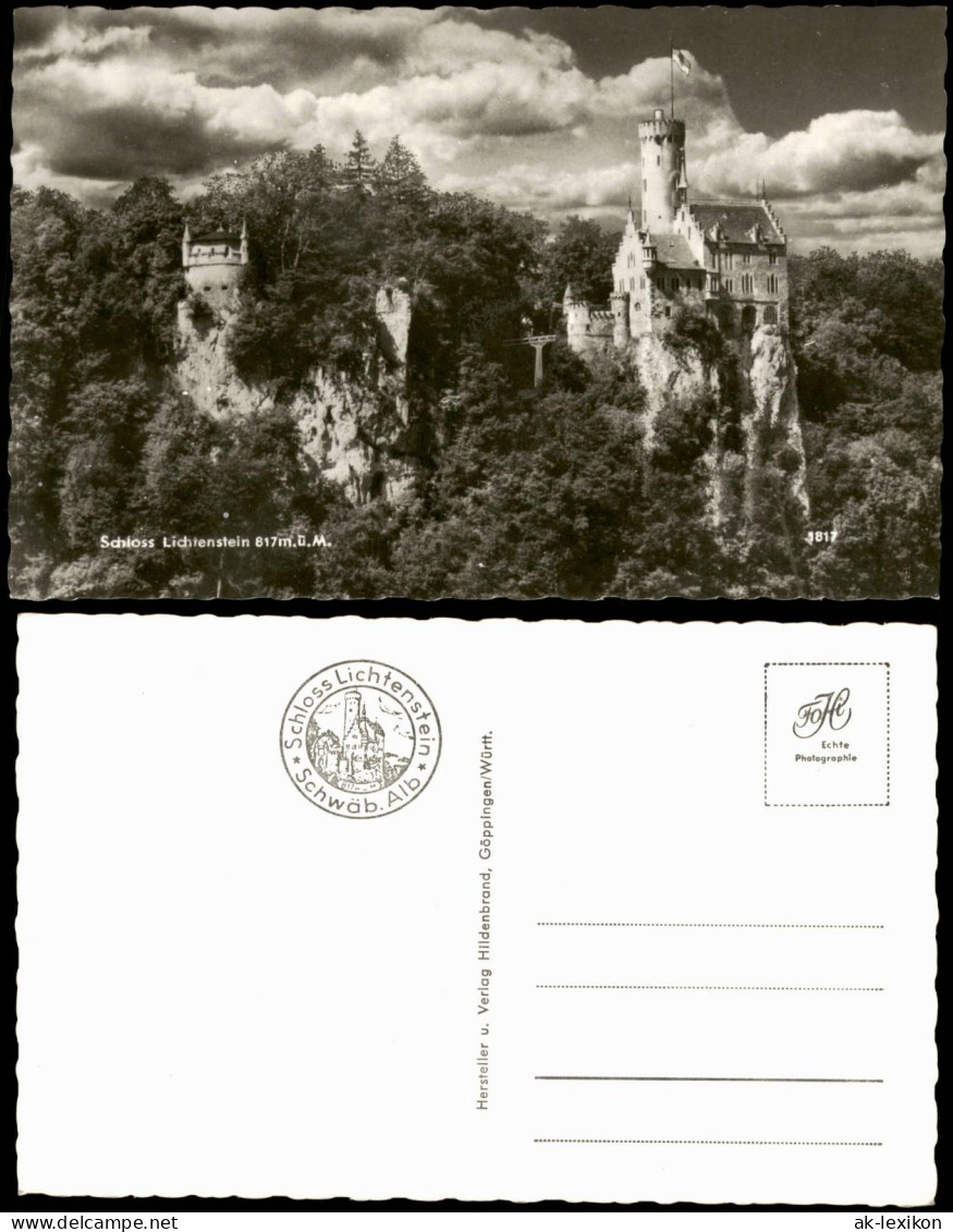 Ansichtskarte Lichtenstein (Württemberg) Schloss Lichtenstein 1960