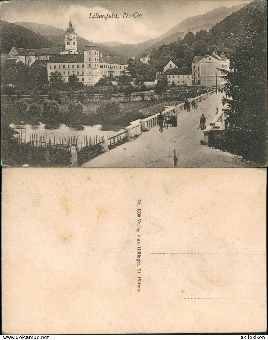Ansichtskarte Lilienfeld Stadtpartie - Straße 1913