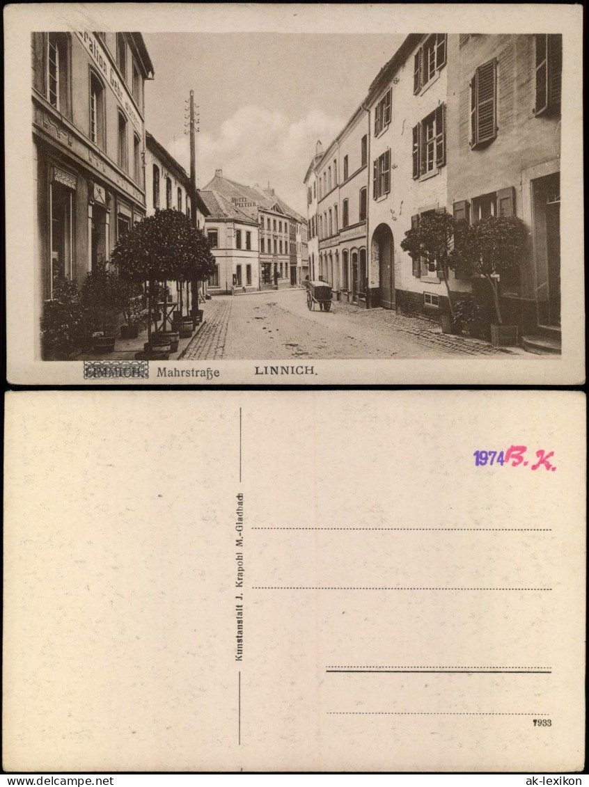 Ansichtskarte Linnich Mahrstraße 1918