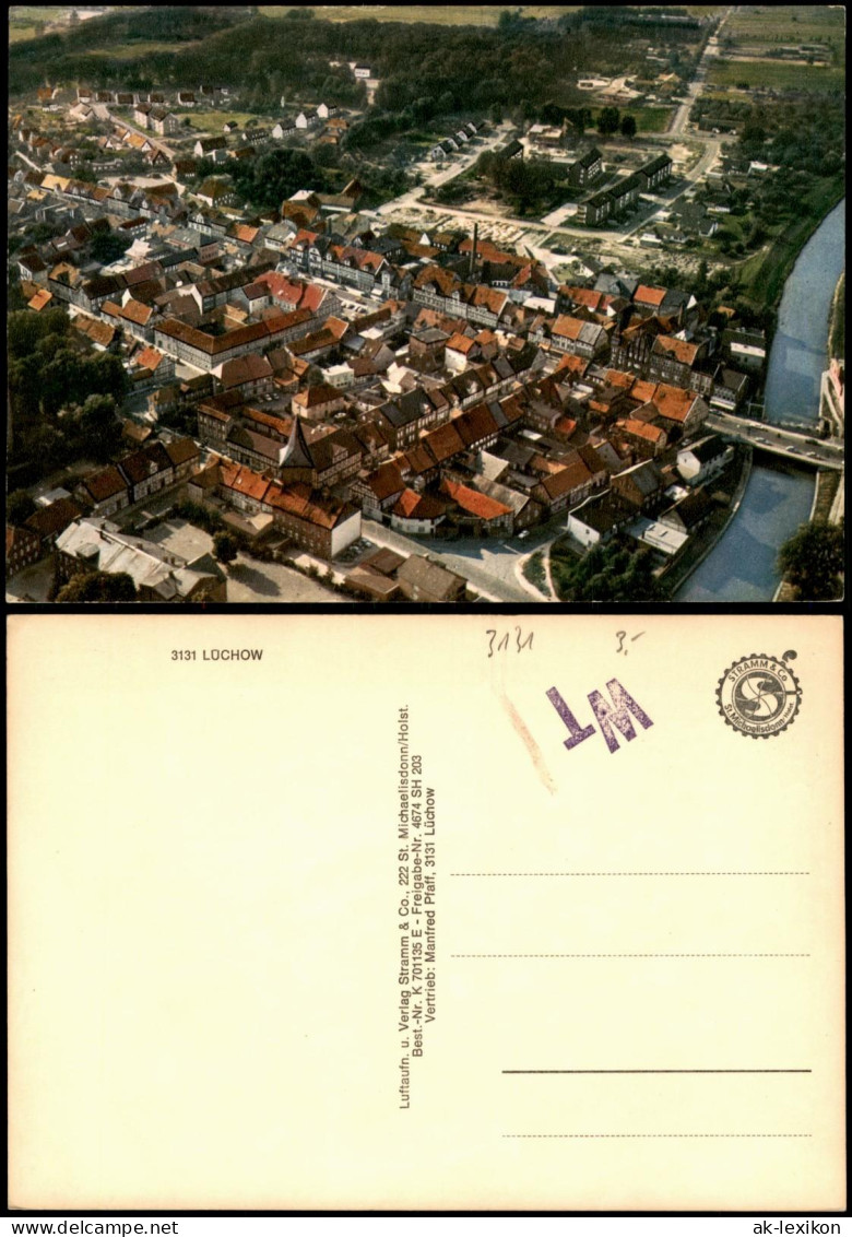 Ansichtskarte Lüchow (Wendland) Luftaufnahme Luftbild 1981