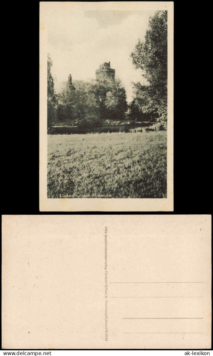 Ansichtskarte Lüchow (Wendland) Partie am Amtsturm 1940