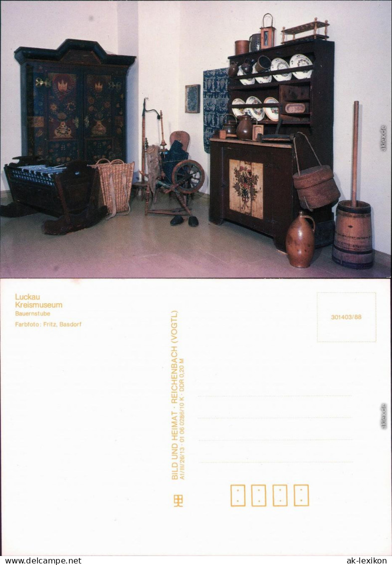 Ansichtskarte Luckau uków Kreismuseum - Bauernstube 1988