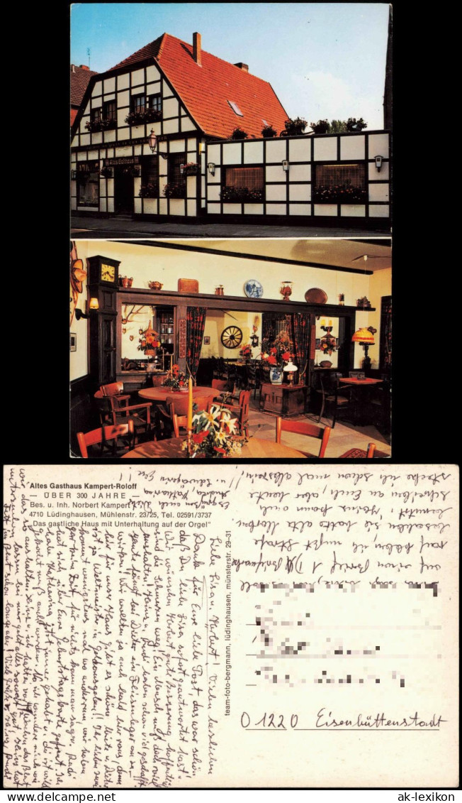 Ansichtskarte Lüdinghausen Altes Gasthaus Kampert Roloff 1973
