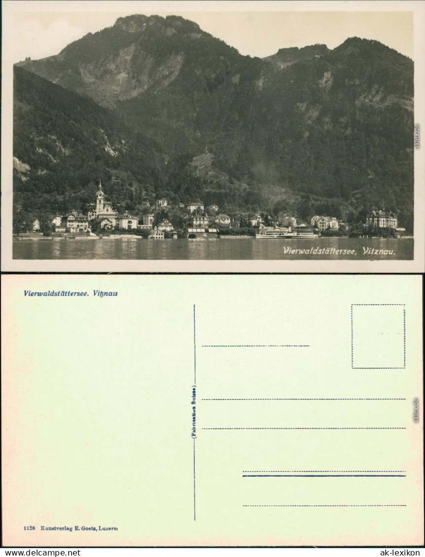 Ansichtskarte Luzern Lucerna Vierwaldstätter See - Vitznau 1930