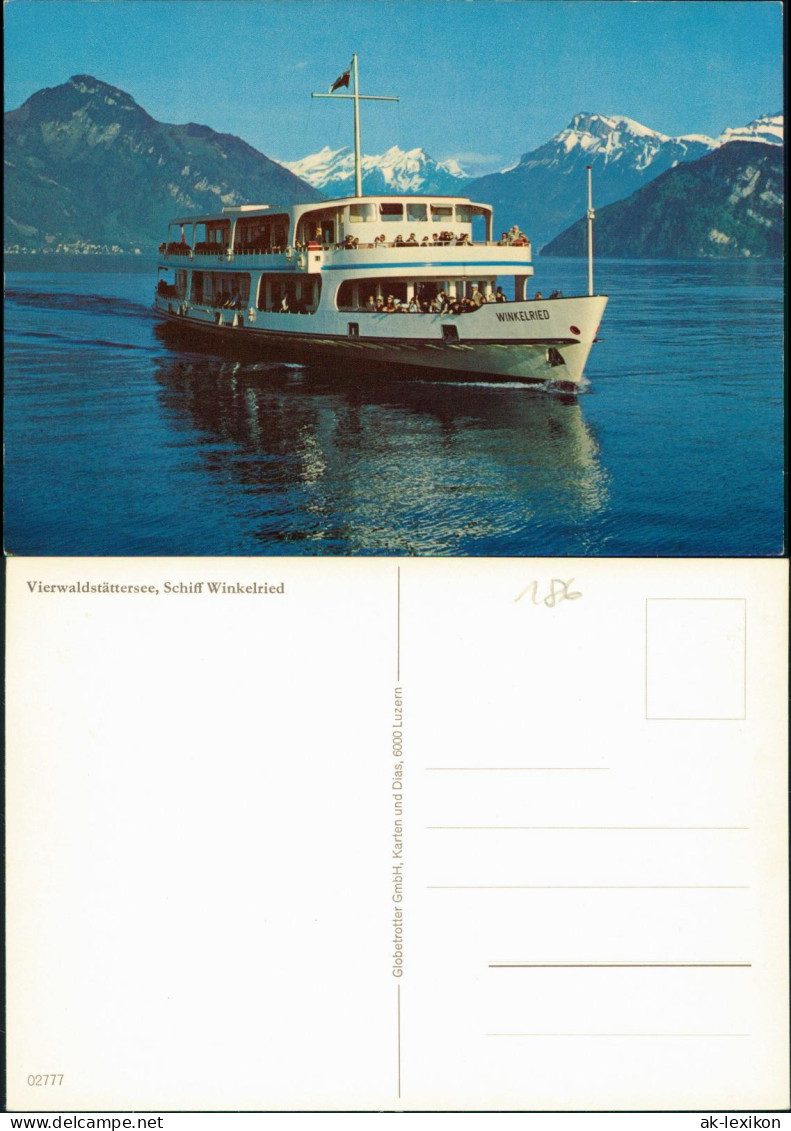 Ansichtskarte Luzern Lucerna Vierwaldstättersee, Schiff Winkelried 1986