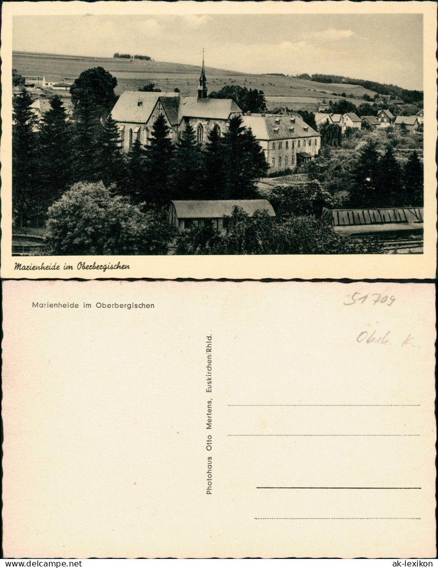 Ansichtskarte Marienheide Stadtpartie 1952