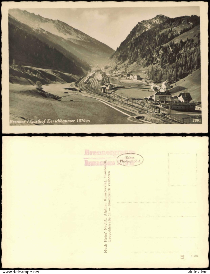 Ansichtskarte Matrei am Brenner Brenner Gasthof Kerschbaumer 1370 m 1930  Tirol