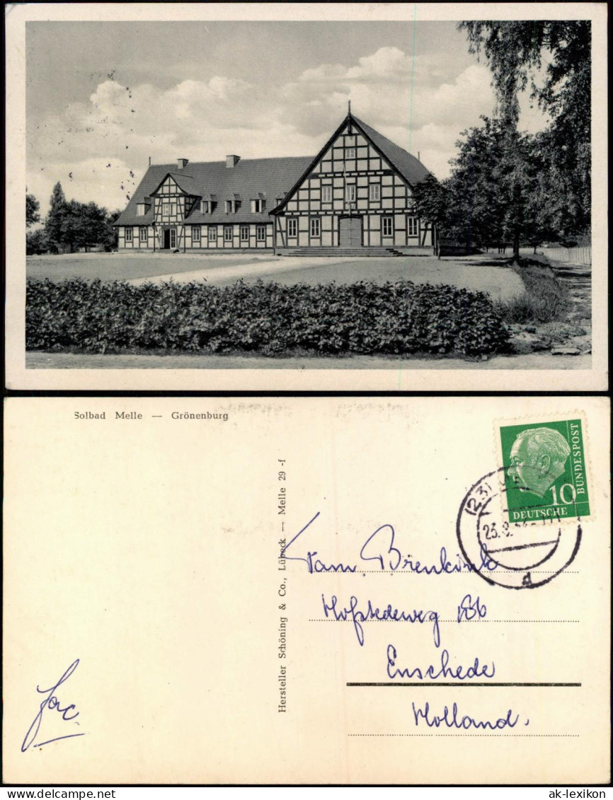 Ansichtskarte Melle Grönenburg 1954