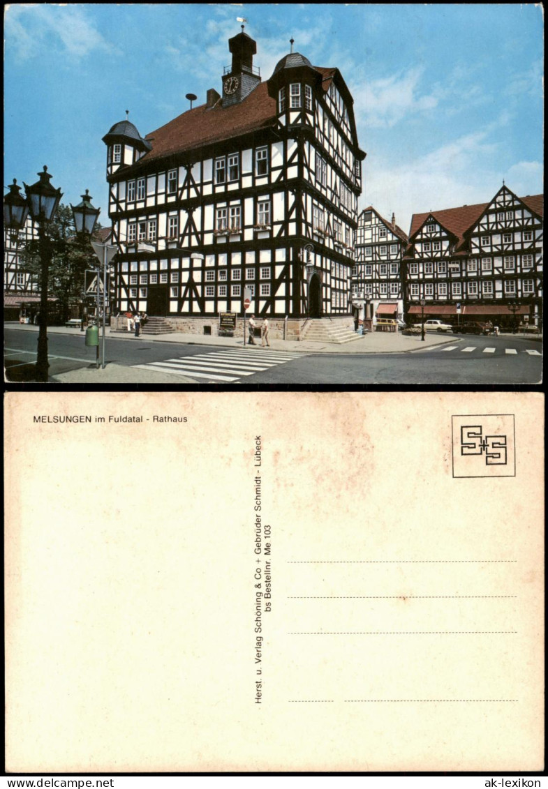 Ansichtskarte Melsungen MELSUNGEN im Fuldatal Rathaus 1980