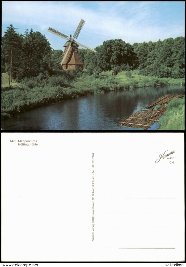 Ansichtskarte Meppen Höltingmühle Windmühle 1975