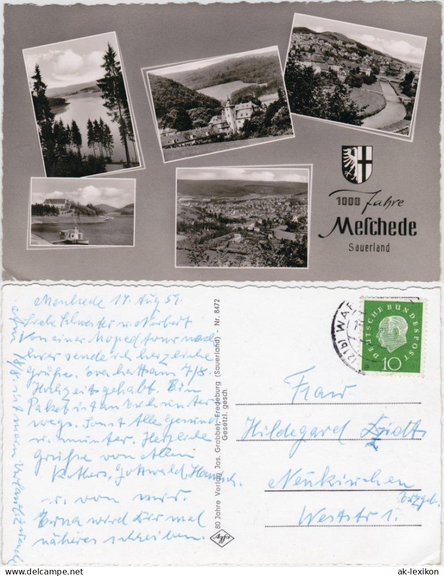 Ansichtskarte Meschede Stadtteilansichten - 1000 Jahre 1959