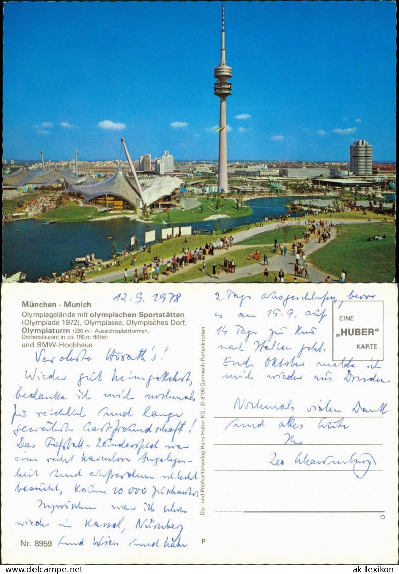 Ansichtskarte Milbertshofen-München Olympiapark - Fernsehturm 1978