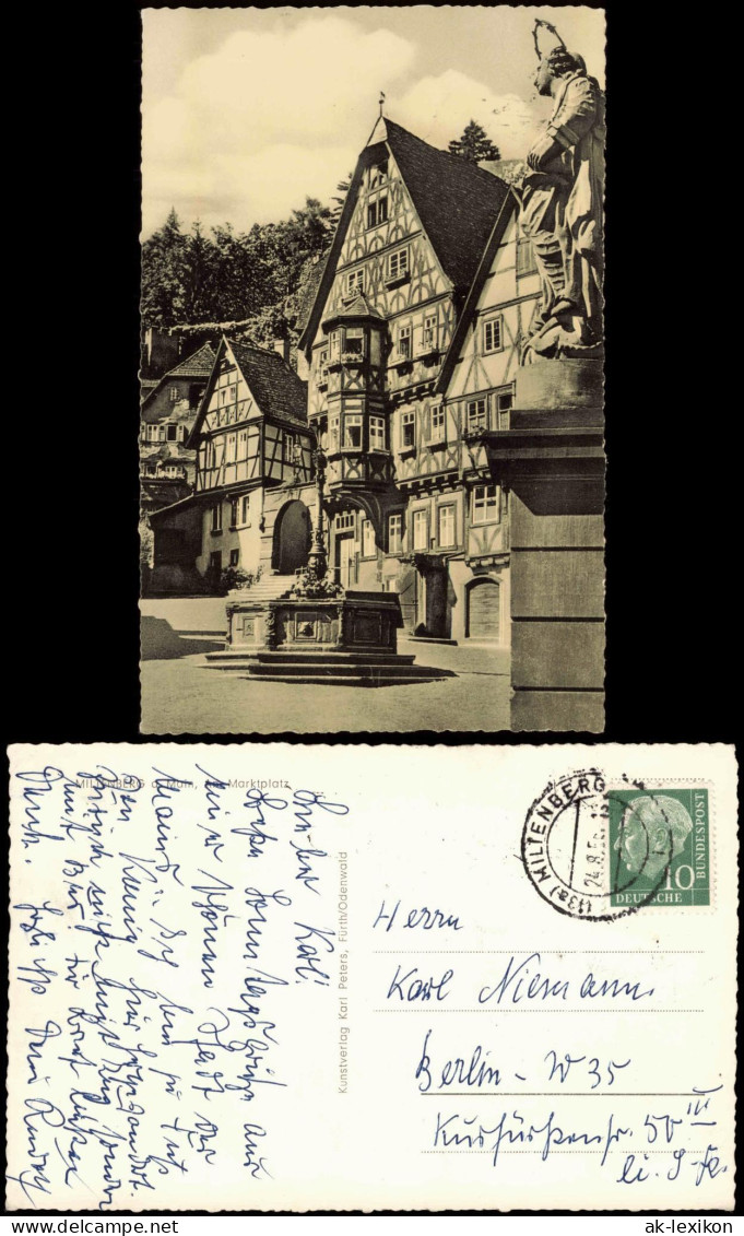 Ansichtskarte Miltenberg (Main) Marktplatz 1958
