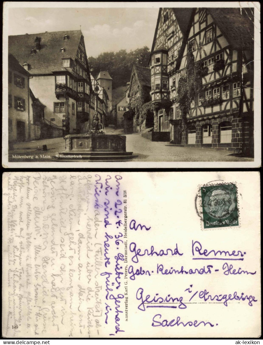 Ansichtskarte Miltenberg (Main) Schnatterloch 1936