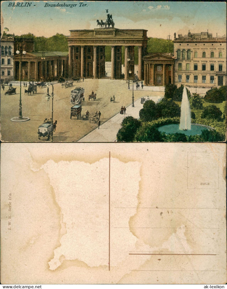 Ansichtskarte Mitte-Berlin Brandenburger Tor 1915
