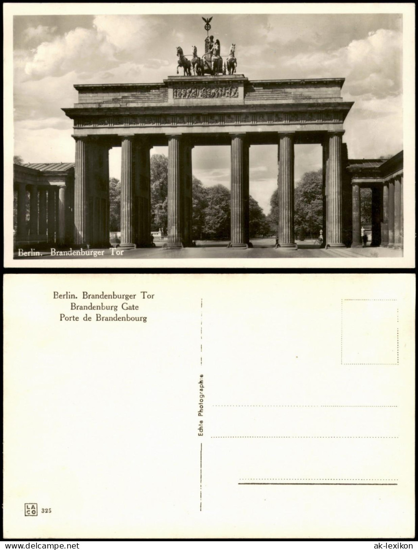 Ansichtskarte Mitte-Berlin Brandenburger Tor 1932