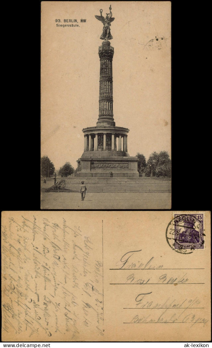 Ansichtskarte Mitte-Berlin Siegessäule 1914