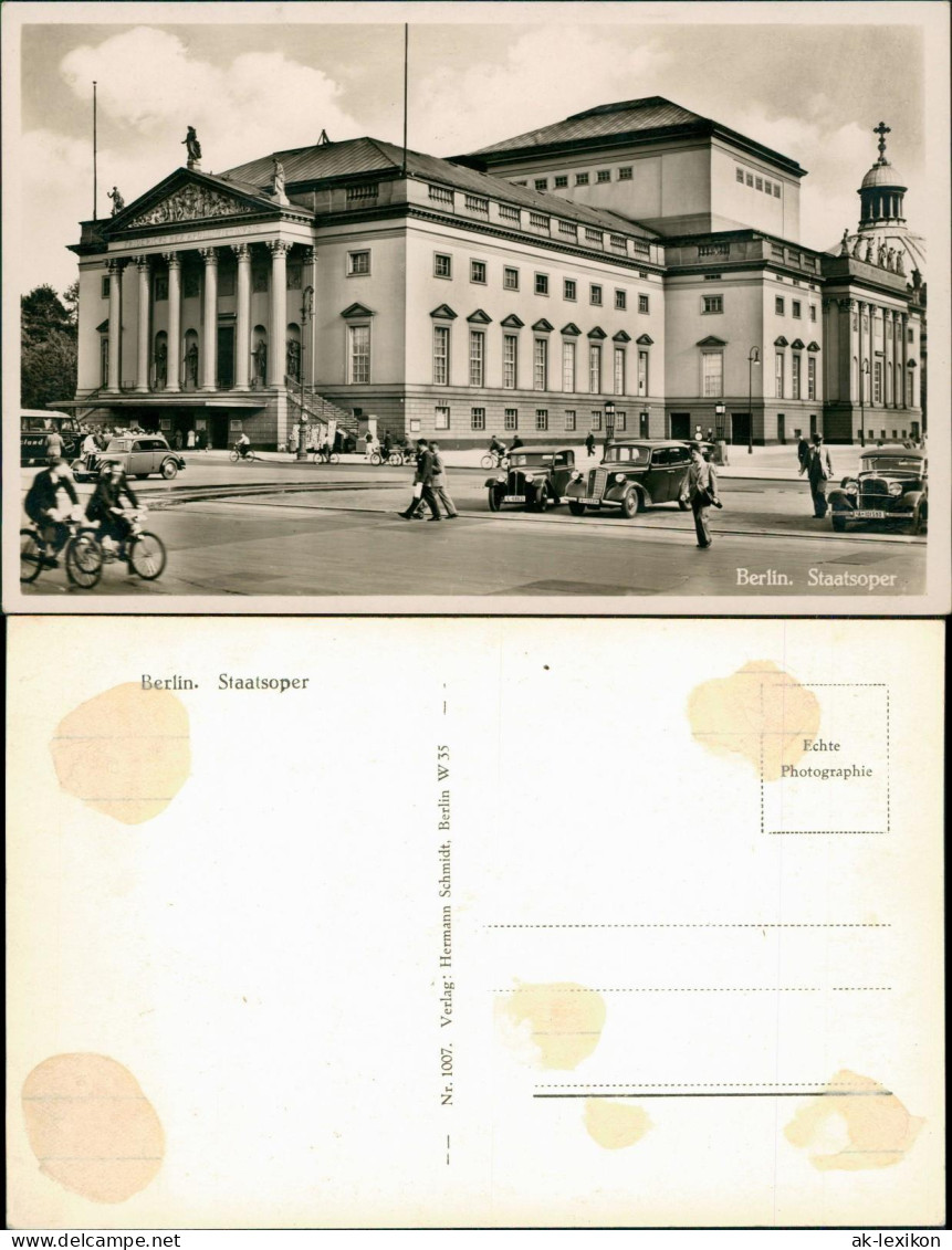 Ansichtskarte Mitte-Berlin Staatsoper 1935