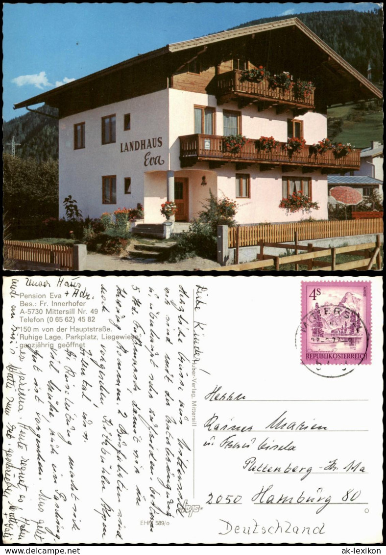 Ansichtskarte Mittersill Landhaus Eva 1974