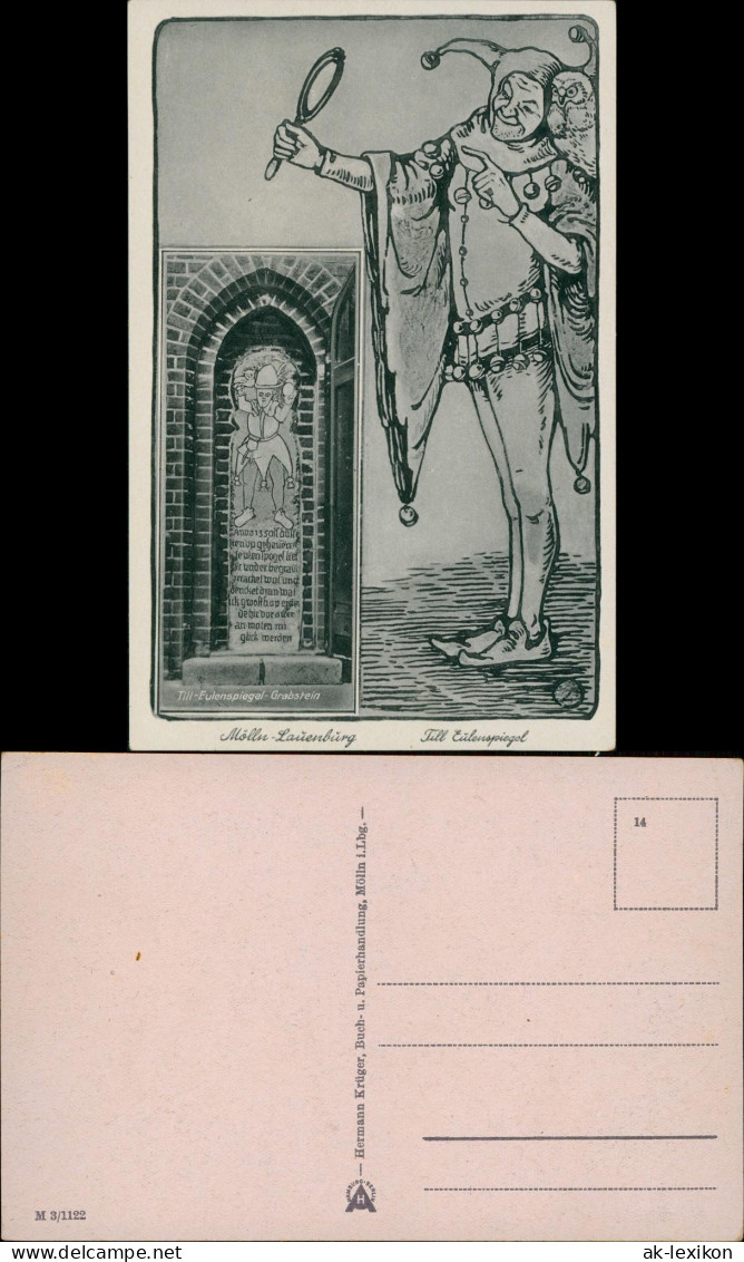 Ansichtskarte Mölln (Schleswig-Holstein) 2 Bild Till Eulenspiegel 1934