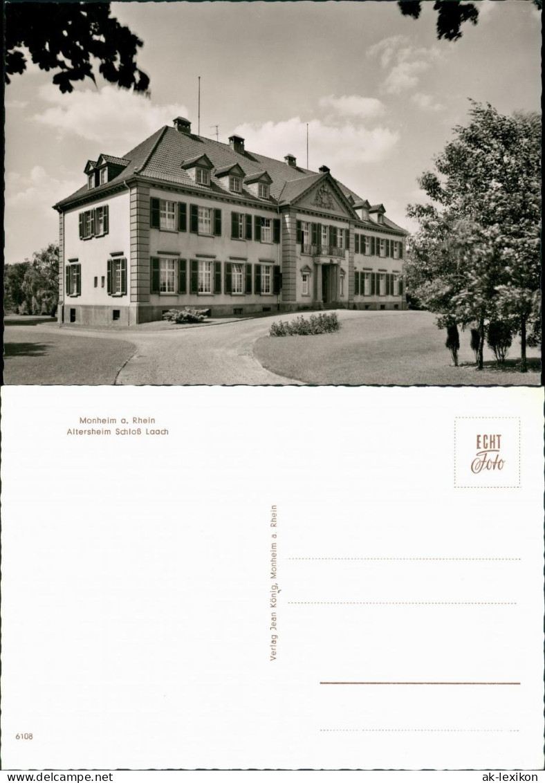 Ansichtskarte Monheim am Rhein Altersheim Schloß Laach 1965