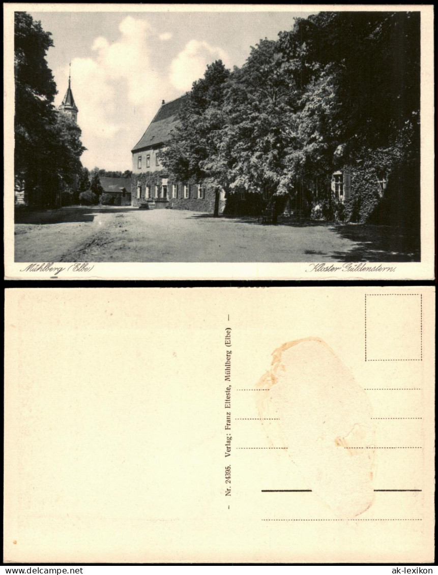 Ansichtskarte Mühlberg/Elbe Miłota Kloster Güldenstern. 1928