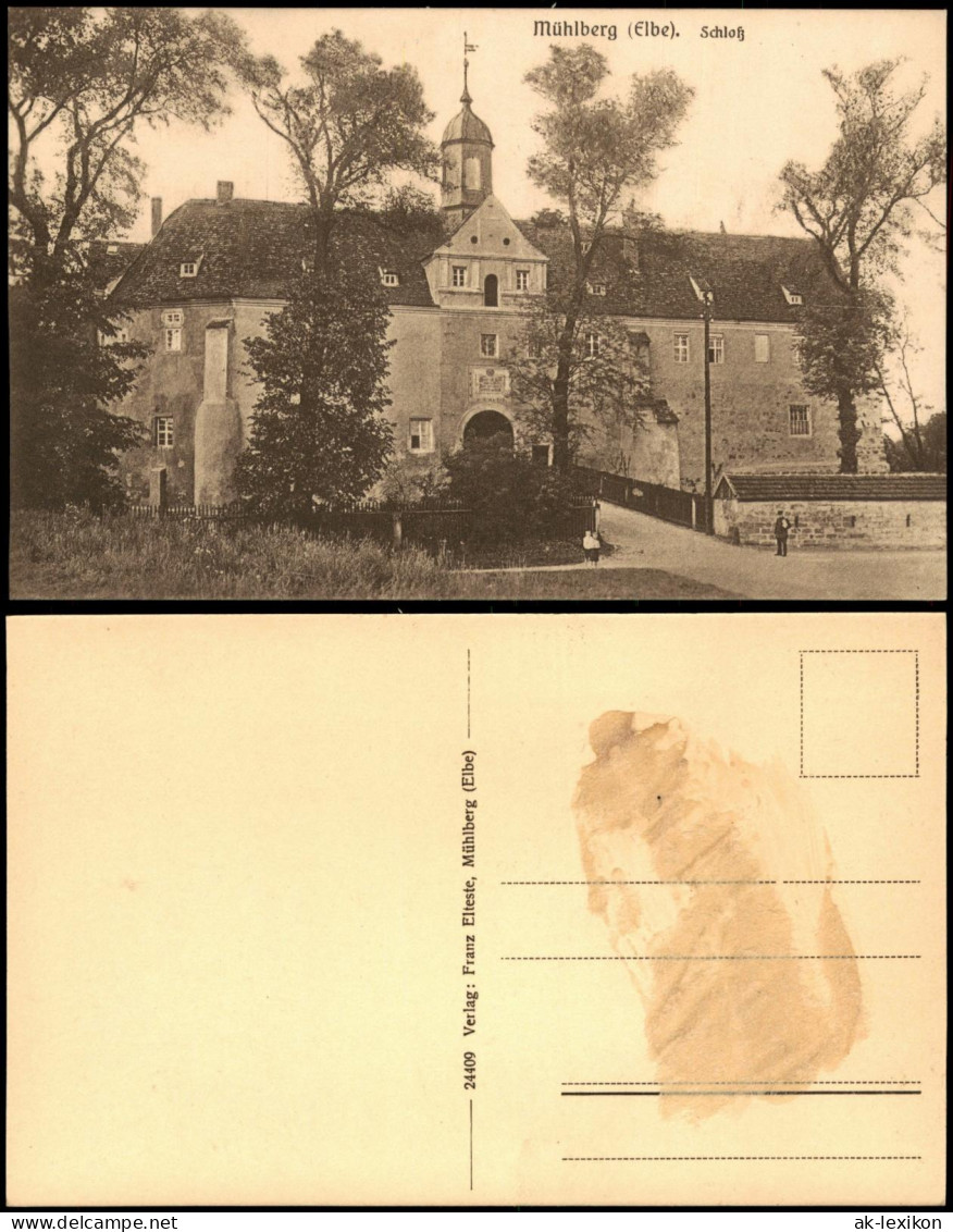 Ansichtskarte Mühlberg/Elbe Miłota Schloß - Eingang 1912