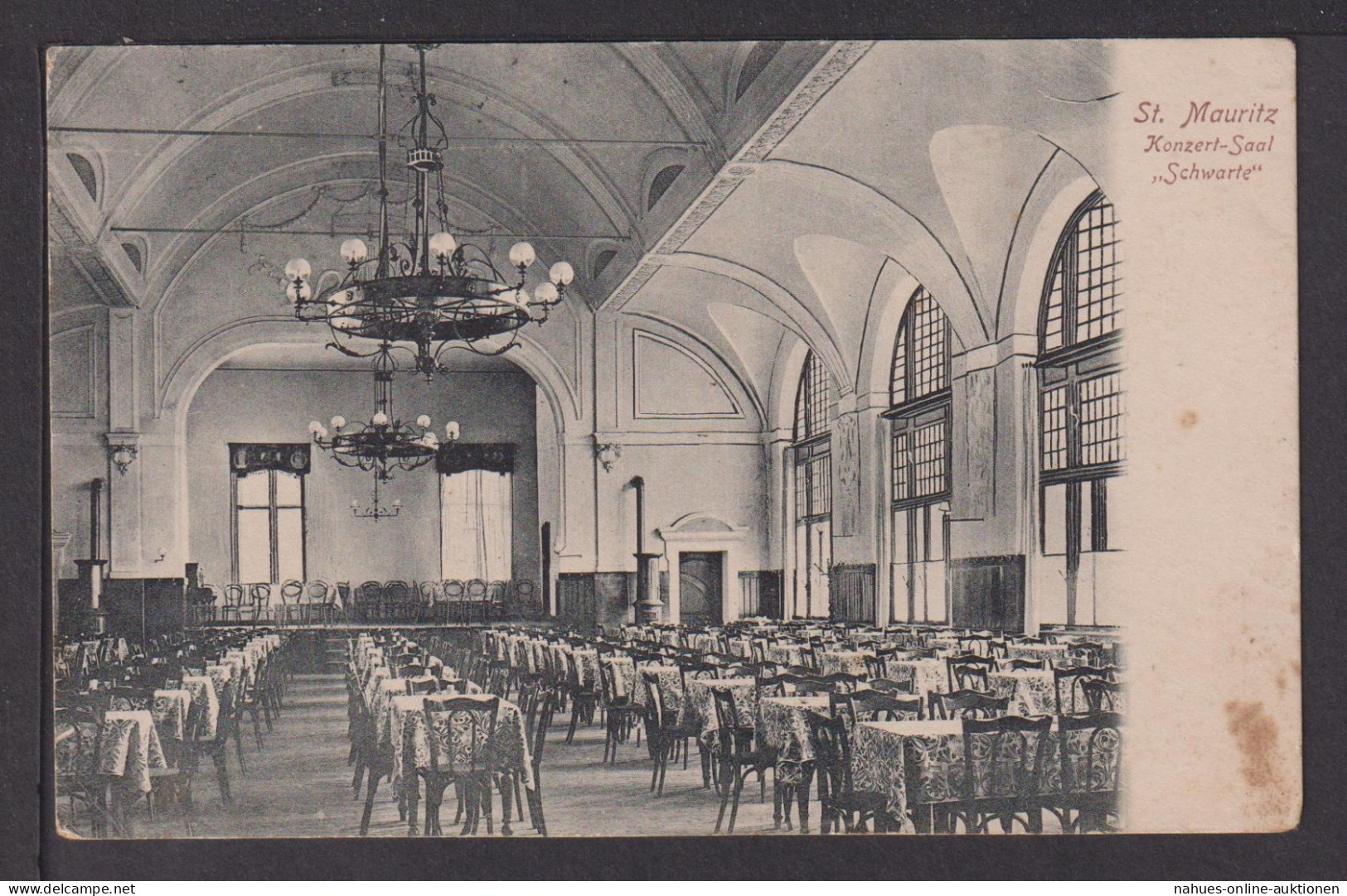 Ansichtskarte Münster NRW 1917 St. Mauritz Konzertsaal Schwarte Ahlen i.W.