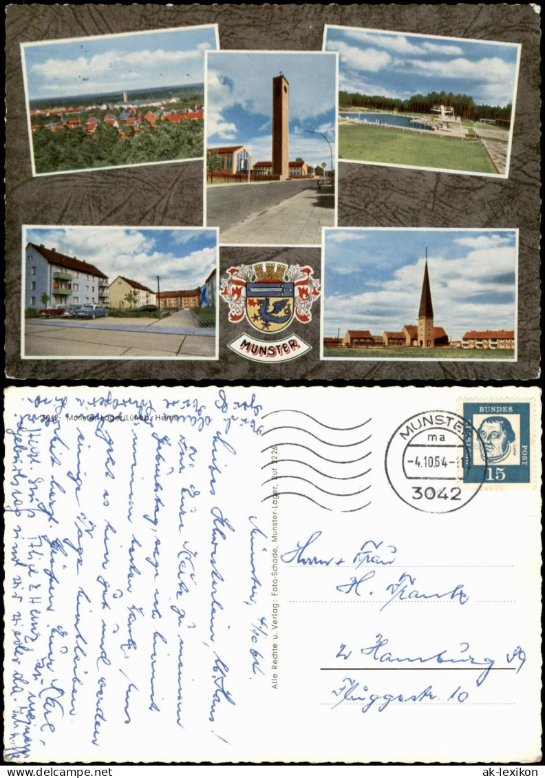 Ansichtskarte Munster (Örtze) Mehrbildkarte 1964