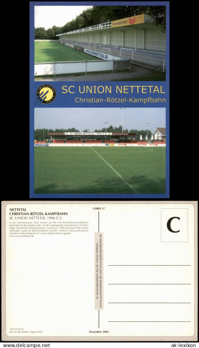 Ansichtskarte Nettetal Christian-Rötzel-Kampfbahn SC UNION NETTETAL 2003