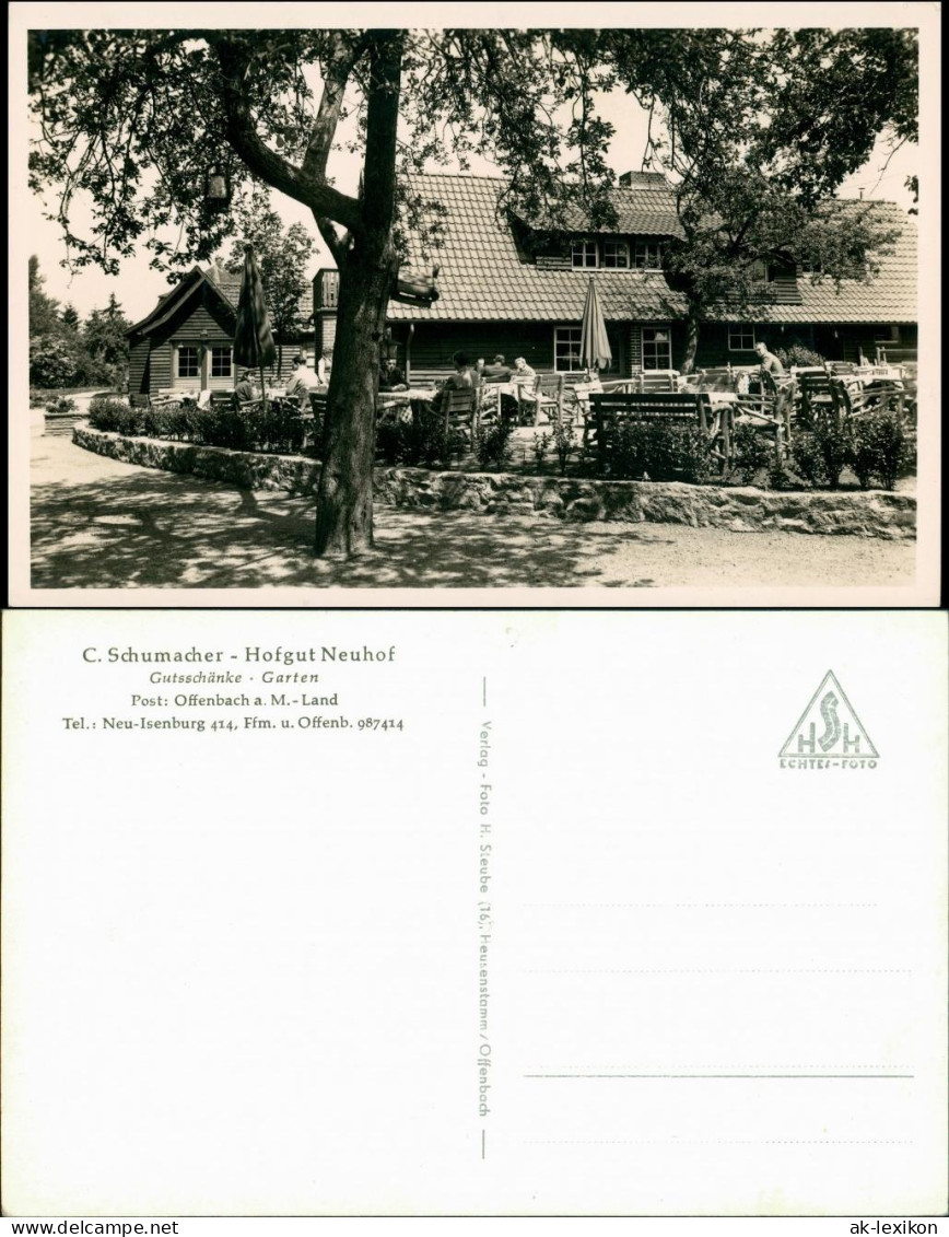 Ansichtskarte Neu-Isenburg Hofgut Neuhof - Offenbach 1950