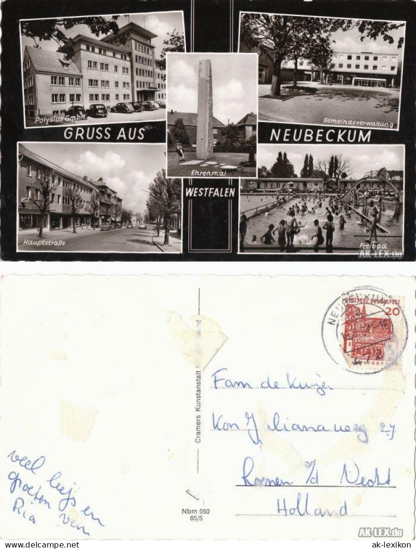 Ansichtskarte Neubeckum-Beckum Mehrbildkarte 1965