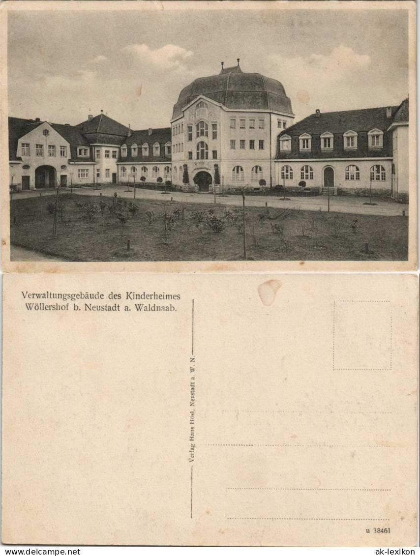 Ansichtskarte Neustadt an der Waldnaab Kinderheim Wöllershof 1923