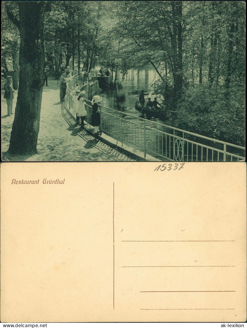 Ansichtskarte Niedergörsdorf Restaurant Grünthal 1909