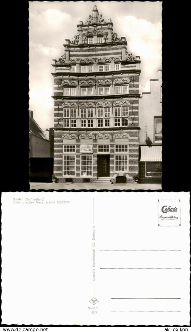 Ansichtskarte Norden Ostfriesland Schönighsches Haus, erbaut 1565/1576 1968