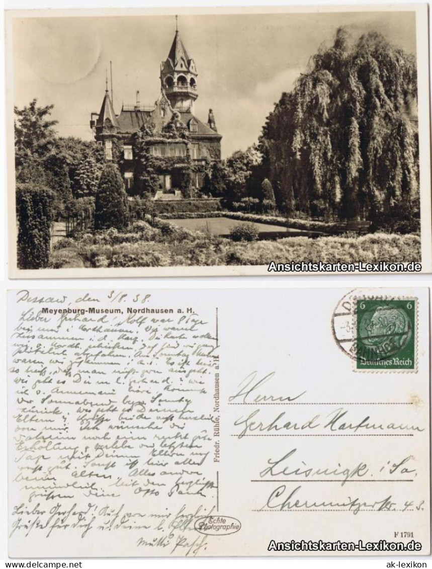 Ansichtskarte Nordhausen Meyenburg-Museum - Foto AK 1938