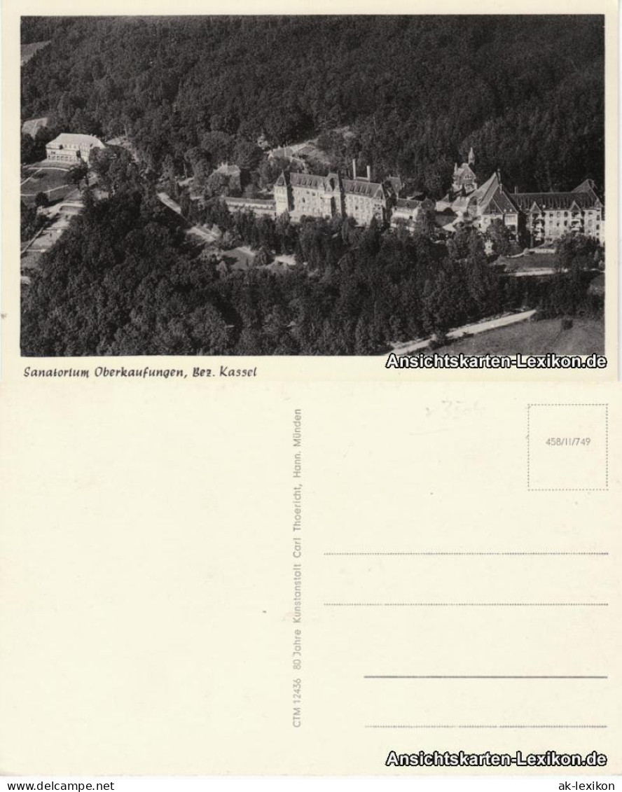 Ansichtskarte Oberkaufungen-Kaufungen Luftbild Sanatorium 1960