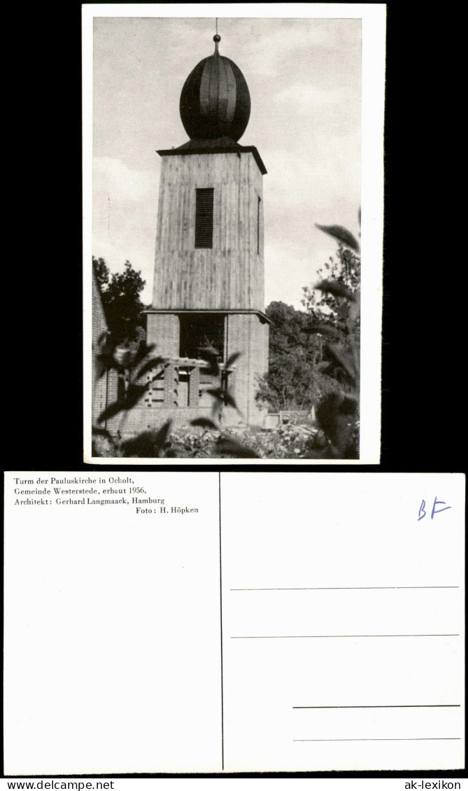 Ansichtskarte Ocholt-Westerstede Turm der Pauluskirche 1961