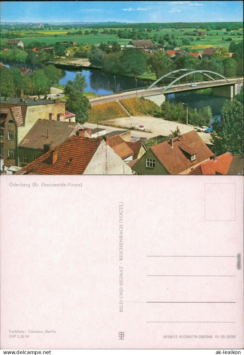 Ansichtskarte Oderberg (Barnim) Panorama-Ansicht 1976