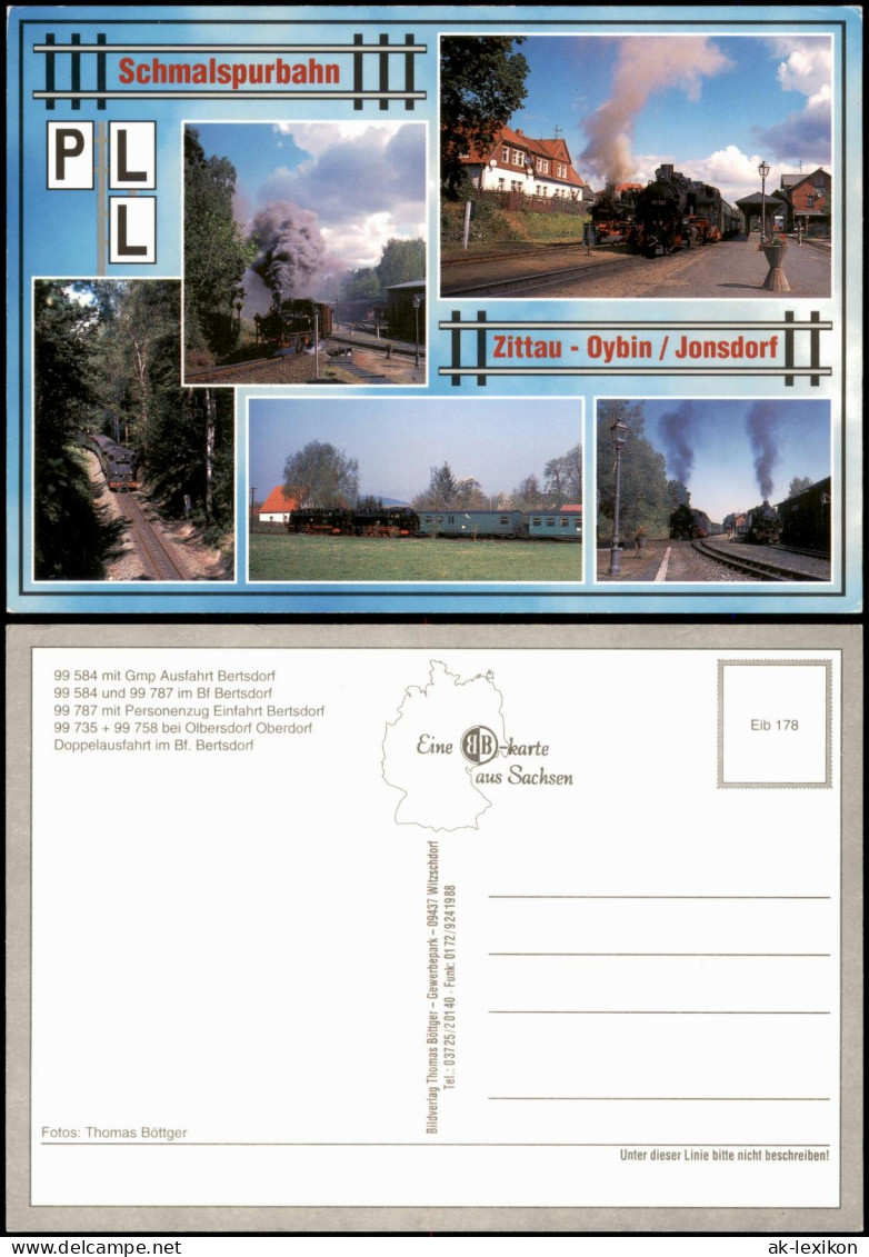 Ansichtskarte Olbersdorf Schmalspurbahn Zittau - Oybin / Jonsdorf 2000