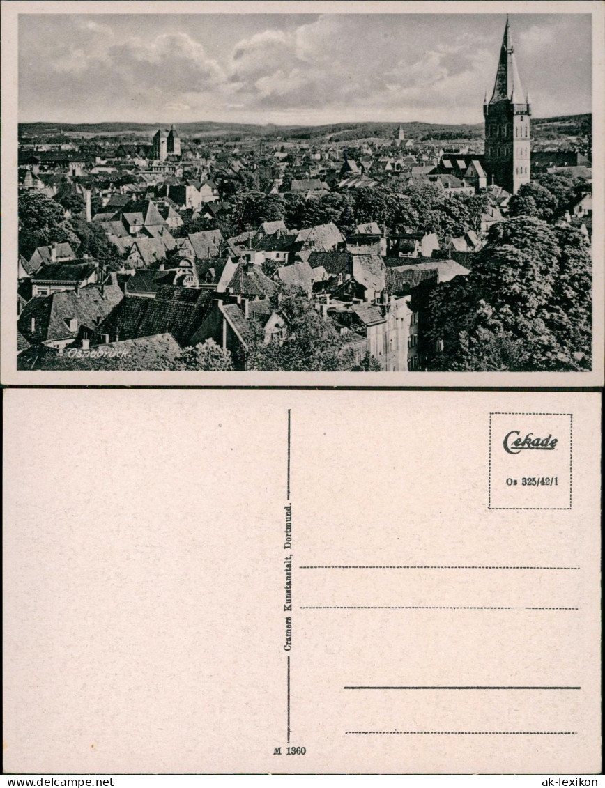 Ansichtskarte Osnabrück Totale 1942