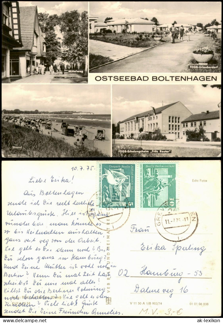 Ansichtskarte Ostseebad Boltenhagen Ostseebad Boltenhagen 1978/1974