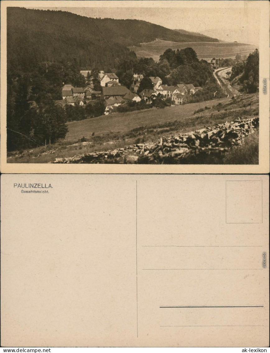Ansichtskarte Paulinzella-Stadtilm Blick auf die Stadt 1928