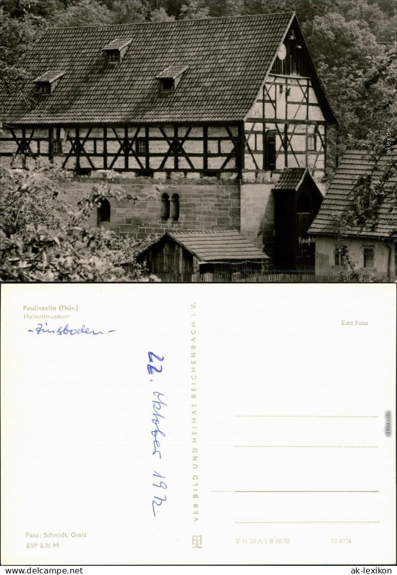 Ansichtskarte Paulinzella-Stadtilm Heimatmuseum 1972