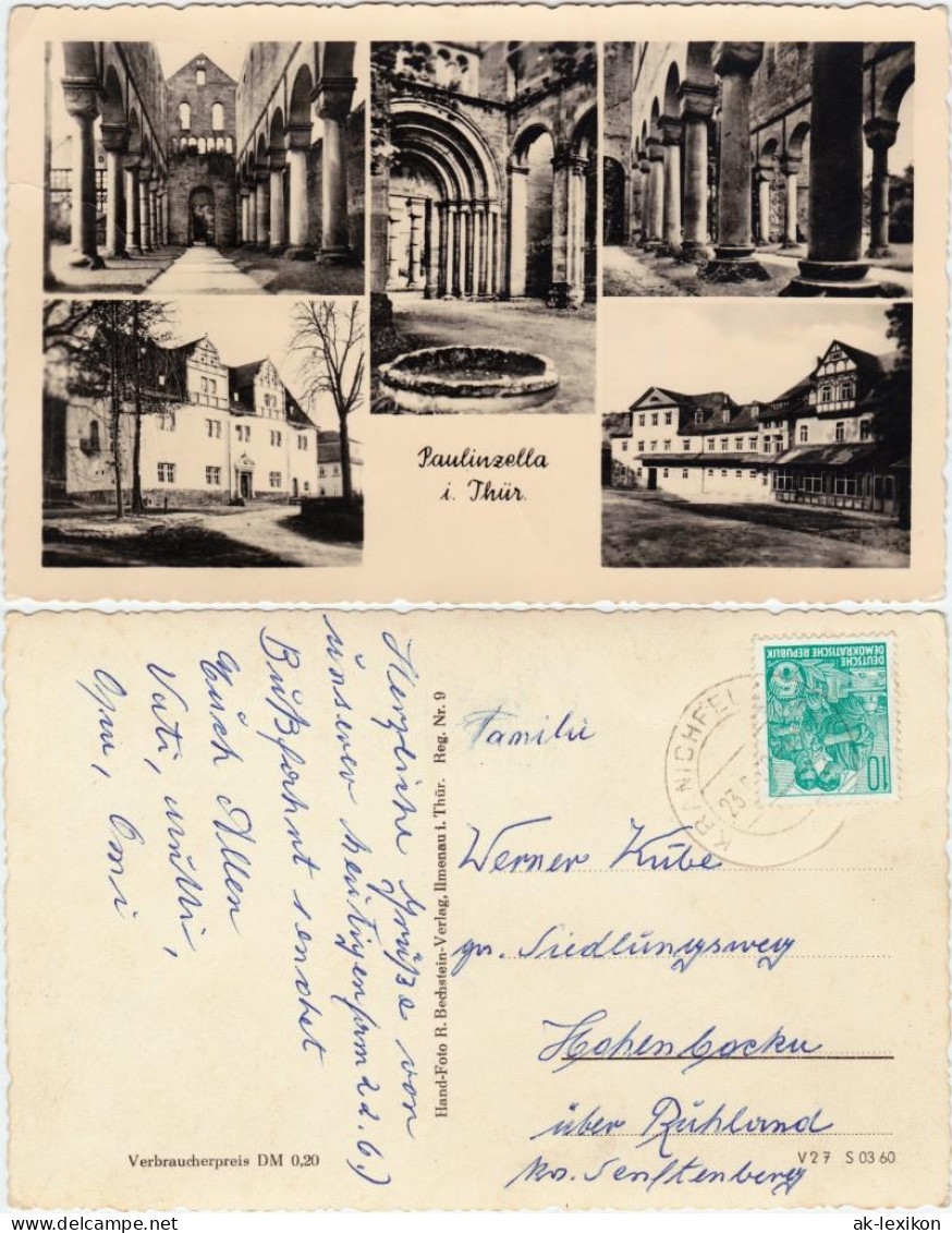 Ansichtskarte Paulinzella-Stadtilm Kloster Paulinzella - 5 Ansichten 1960